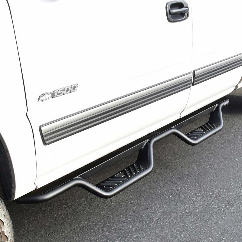 Westin 99-13 Chevrolet Silverado 1500 (Ext. Cab) Outlaw Drop Nerf Step Bars - Textured Black Nerf Bars Westin