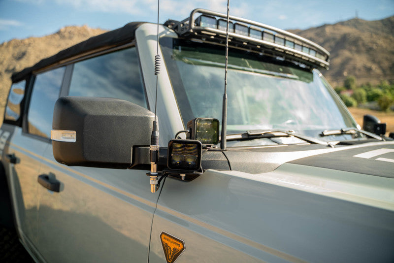 DV8 Offroad 2021 Ford Bronco A Pillar Dual Light Pod Drop Mounts Light Mounts DV8 Offroad