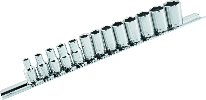 BikeMaster 13-pc 1/4in Drive Socket Set Tools BikeMaster