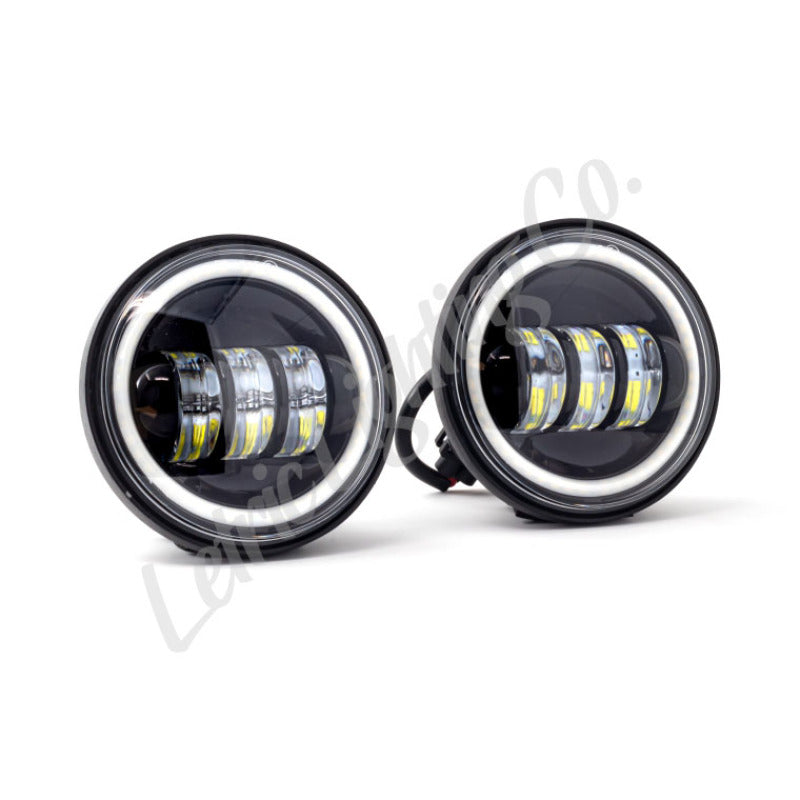 Letric Lighting 4.5in Black Full-Halo Indian Light Accessories and Wiring Letric Lighting