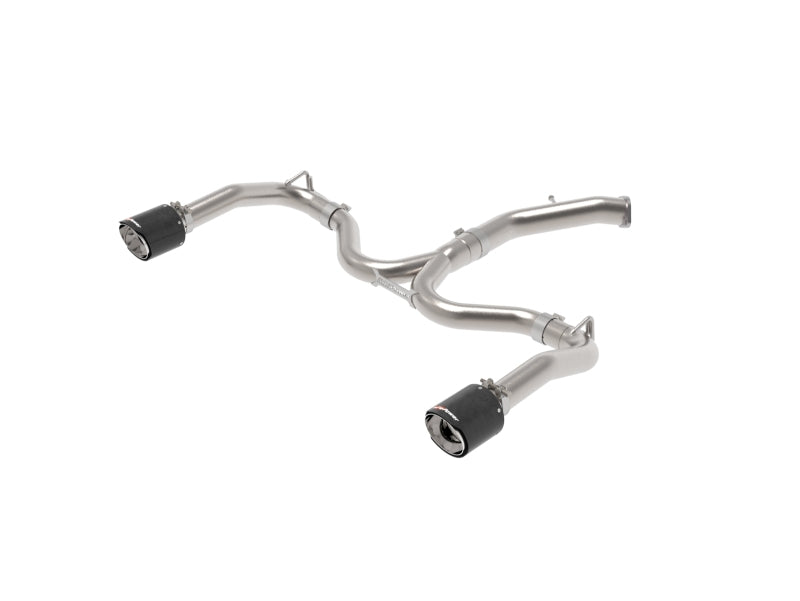 aFe Takeda 20-21 Kia Forte GT 1.6L (t) 3in to 2.5in SS Axle-Back Exhaust System w/ Carbon Fiber Tips Axle Back aFe
