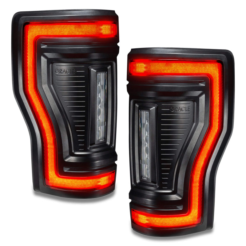 Oracle Lighting 17-22 Ford F-250/350 (Black Series) Flush Mount LED Tail Lights Tail Lights ORACLE Lighting