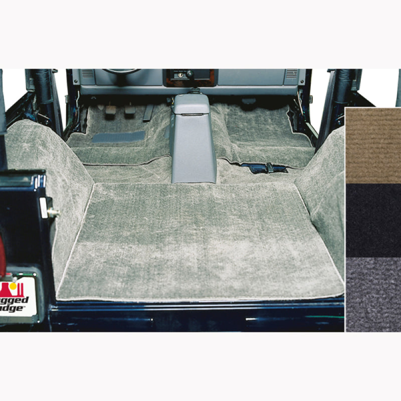 Rugged Ridge Deluxe Carpet Kit Honey 76-95 Jeep CJ / Jeep Wrangler Models Floor Mats Carpeted Rugged Ridge