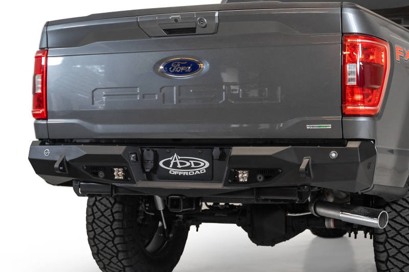 Addictive Desert Designs 2021 Ford F-150 Stealth Fighter Rear Bumper w/ Back up Sensors Bumpers - Steel Addictive Desert Designs