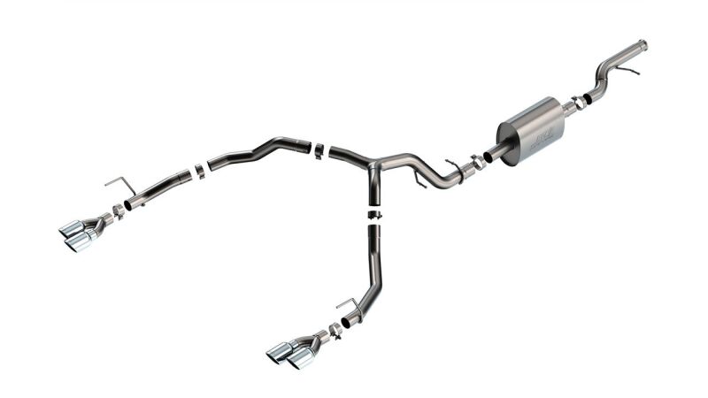 Borla 21-22 Chevrolet Tahoe 5.3L V8 2/4WD 4DR 3in/2.75in S-Type Cat-Back Exhaust w/ Chrome Tips Catback Borla