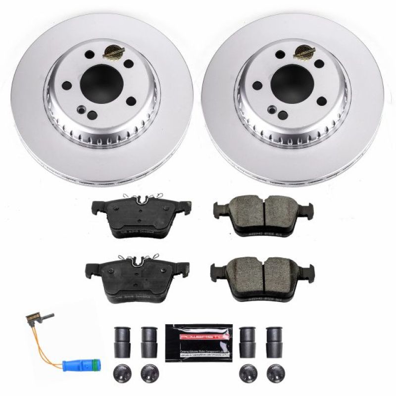 Power Stop 2018 Mercedes-Benz C350e Rear Z23 Evolution Sport Coated Brake Kit Brake Kits - Performance D&S PowerStop