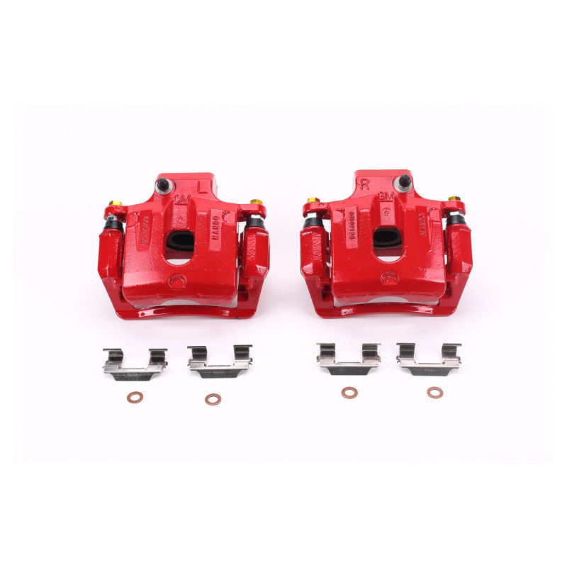 Power Stop 08-16 Buick Enclave Rear Red Calipers w/Brackets - Pair Brake Calipers - Perf PowerStop