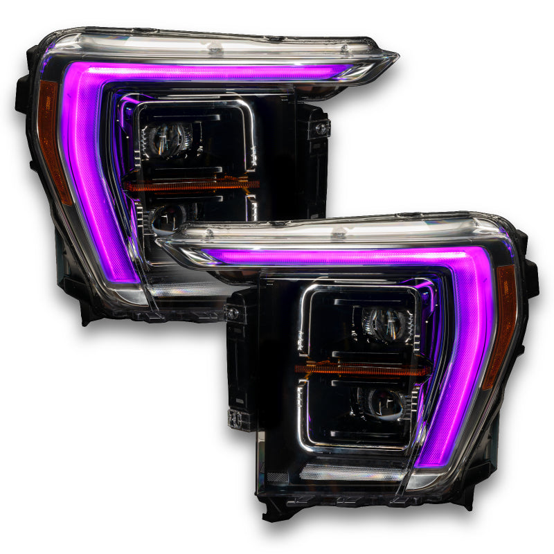 Oracle 21-22 Ford F-150 ColorSHIFT RGB+W Headlight DRL Upgrade Kit w/ 2.0 Controller Headlights ORACLE Lighting