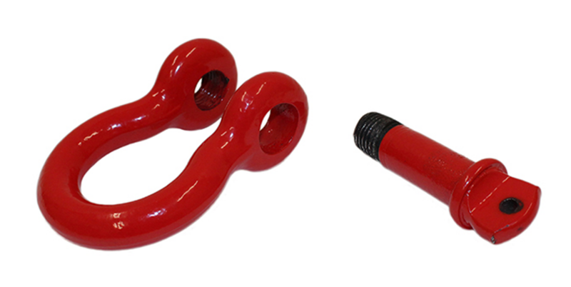 Fishbone Offroad D Ring 3/4In Red 2 Piece Set Bumper Accessories Fishbone Offroad