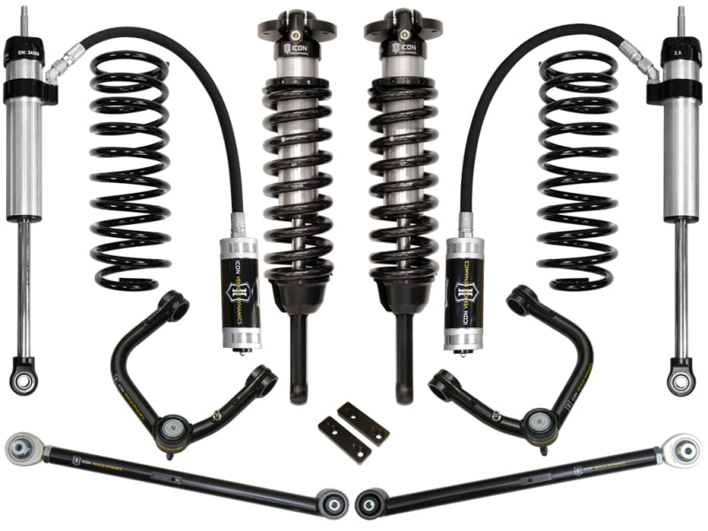 ICON 03-09 Toyota 4Runner/FJ 0-3.5in Stage 4 Suspension System w/Tubular Uca Coilovers ICON