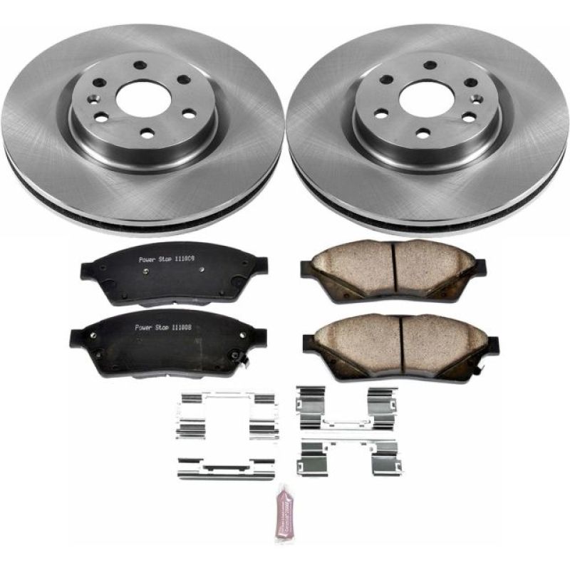 Power Stop 10-16 Cadillac SRX Front Autospecialty Brake Kit Brake Kits - OE PowerStop