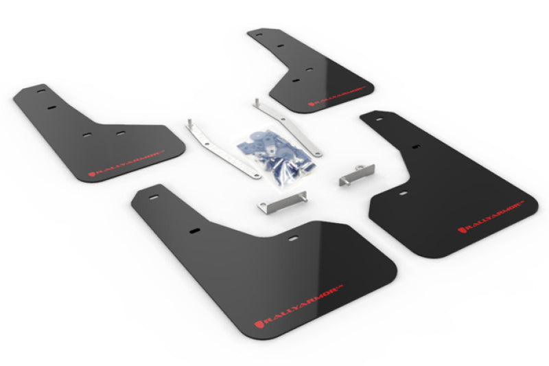 Rally Armor 19-21 Subaru Forester Black UR Mud Flap w/ Red Logo Mud Flaps Rally Armor