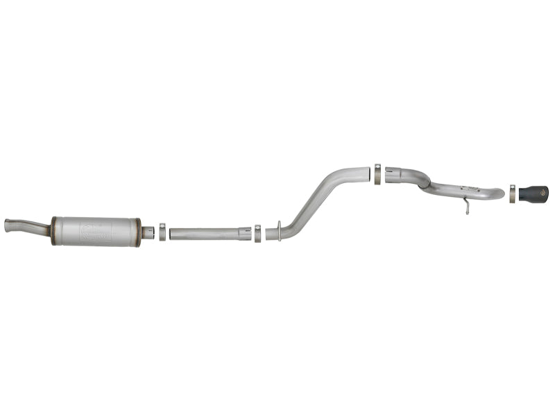 aFe MACH Force-Xp Axle-Back Hi-Tuck Exhaust System w/Black Tip 18-19 Jeep Wrangler (JL) V6 3.6L Axle Back aFe