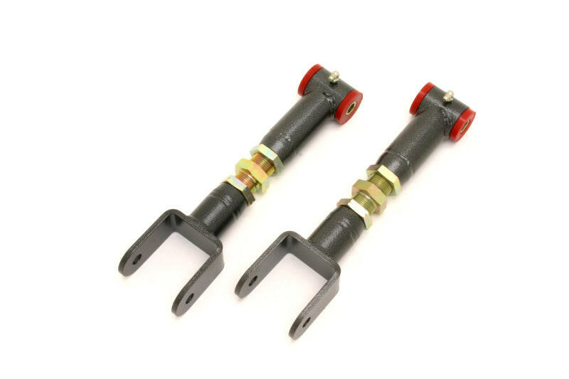 BMR 78-87 G-Body Upper Control Arms On-Car Adj. (Polyurethane) - Black Hammertone Control Arms BMR Suspension