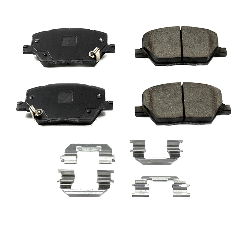 Power Stop 21-22 Jeep Compass Front Z17 Evolution Ceramic Pad w/Hardware Brake Pads - OE PowerStop
