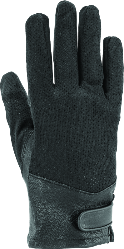 Kuryakyn Leather By River Road Pecos Leather Mesh Gloves Black - Small Gloves Kuryakyn
