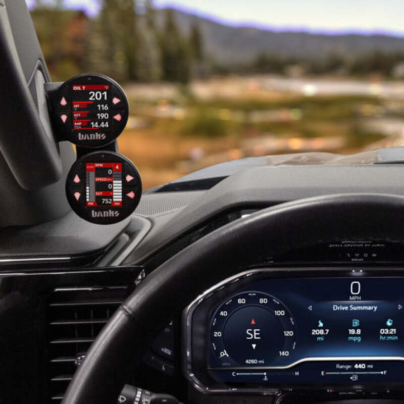 Banks Power 2022+ GM - iDash Stealth Dual Gauge Pod Kit Gauge Pods Banks Power