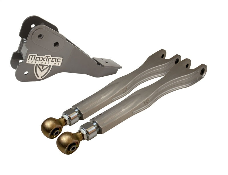 MaxTrac 17-19 Ford F-250/350 4WD Dually 4in & 6in Lift Kit - Front Driver 4-Link Arms/Brackets Control Arms Maxtrac