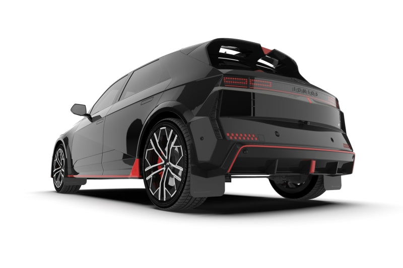 Rally Armor 2025 Hyundai Ioniq 5 N Black Mud Flap w/Red Logo Mud Flaps Rally Armor