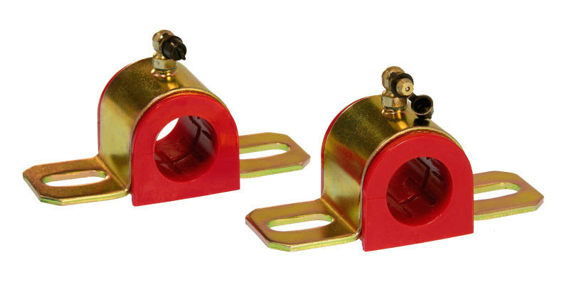 Prothane Universal 90 Deg Greasable Sway Bar Bushings - 1 1/16in - Type B Bracket - Red Sway Bar Bushings Prothane