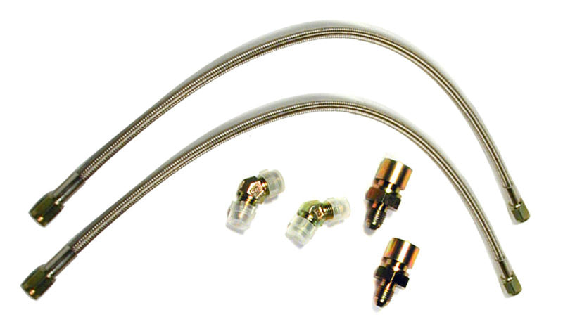 Wilwood Flexline Kit 86-93 Mustang w/ Forged Dynalite or SL6 Front Caliper Brake Line Kits Wilwood