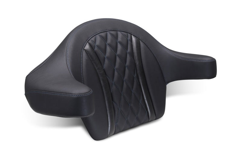 Mustang 23-25 Harley CVO Road Glide (ST) Deluxe Diamond Ext Arm Wrap-around Backrest Black Backrests Mustang Motorcycle