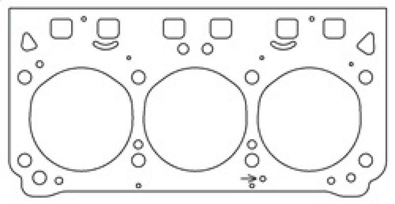 Cometic Buick 3800 Series II/III V6 .040in MLS Cylinder Head Gasket - 3.840in Bore - RHS Head Gaskets Cometic Gasket