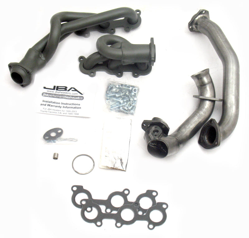 JBA 01-04 Toyota 3.4L V6 w/o EGR 1-1/2in Primary Ti Ctd Cat4Ward Header Headers & Manifolds JBA