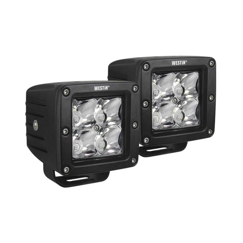 Westin Compact LED 5W 3.2 inch x 3 inch (Set of 2) - Black Light Bars & Cubes Westin