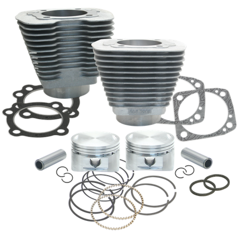 S&S Cycle 84-99 BT 88in 3 5/8in Big Bore Cylinder & Piston Kit - Natural Piston Sets - Powersports S&S Cycle