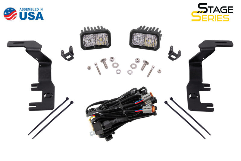 Diode Dynamics 15-21 Colorado/Canyon SS3 LED Ditch Light Kit - Sport Yellow Combo Light Accessories and Wiring Diode Dynamics