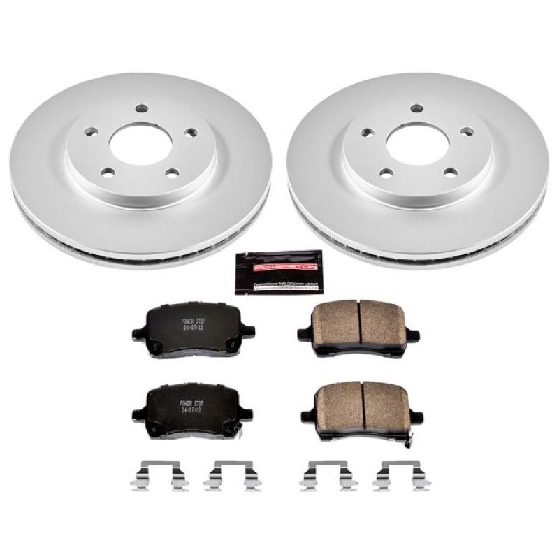 Power Stop 08-11 Chevrolet HHR Front Z17 Evolution Geomet Coated Brake Kit Brake Kits - Performance Blank PowerStop