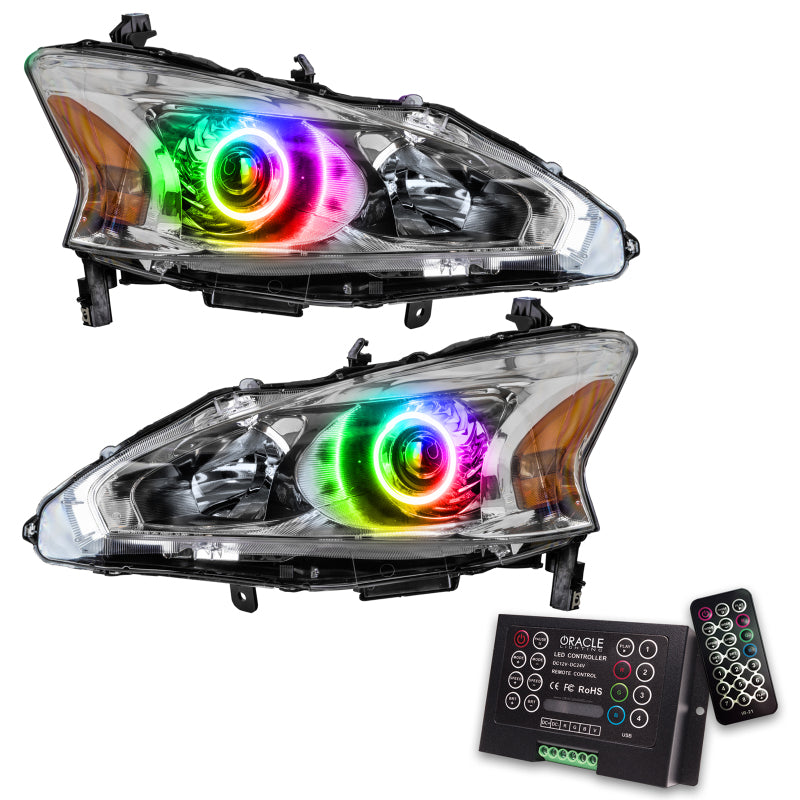 Oracle 13-15 Nissan Altima Sedan SMD HL - ColorSHIFT w/ 2.0 Controller Headlights ORACLE Lighting