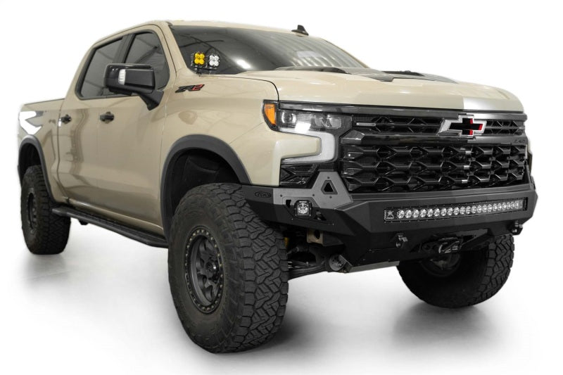 Addictive Desert Designs 2022+ Chevy Silverado 1500 ZR2 Stealth Fighter Front Bumper Bumpers - Steel Addictive Desert Designs