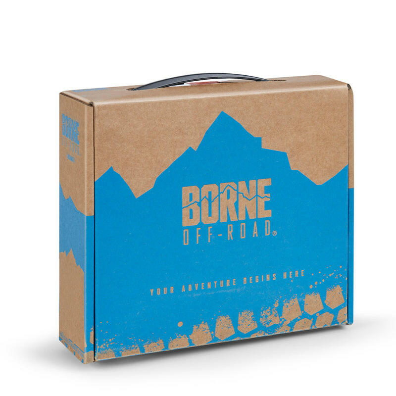 Borne Off-Road Cam Buckle Tie-Down Kit (2-Pack) Black Cargo Tie-Downs Borne Off-Road