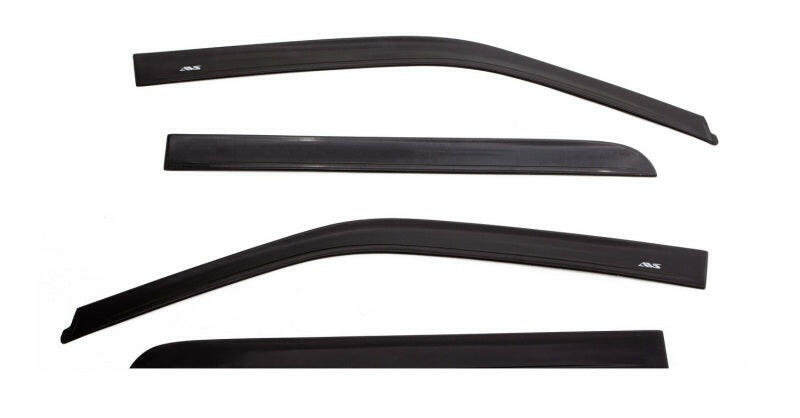 AVS 07-18 Jeep Wrangler Unlimited Ventvisor Low Profile Window Deflectors 4pc - Matte Black Wind Deflectors AVS