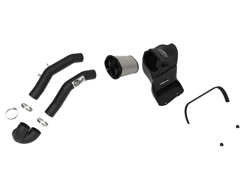 aFe Momentum XP Pro DRY S Cold Air Intake System w/ Black Aluminum Intake Tubes Cold Air Intakes aFe