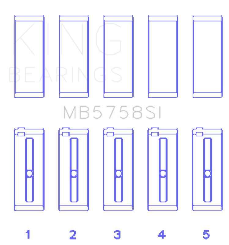 King Engine Bearings 2007 Mini Cooper Main Bearing Set - Size STD Bearings King Engine Bearings