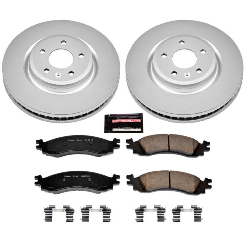 Power Stop 11-12 Ford Taurus Front Z17 Evolution Geomet Coated Brake Kit Brake Kits - Performance Blank PowerStop