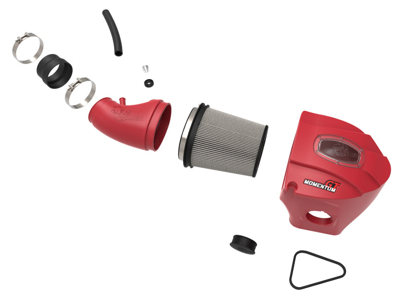 aFe POWER Momentum GT Limited Edition Cold Air Intake 11-17 Dodge Challenger/Charger SRT - Red Cold Air Intakes aFe