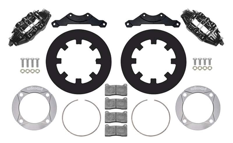 Wilwood 2014+ Polaris RZR XP 1000 Rear Kit 11.25in - Black Brake Kits - Performance Drill Wilwood
