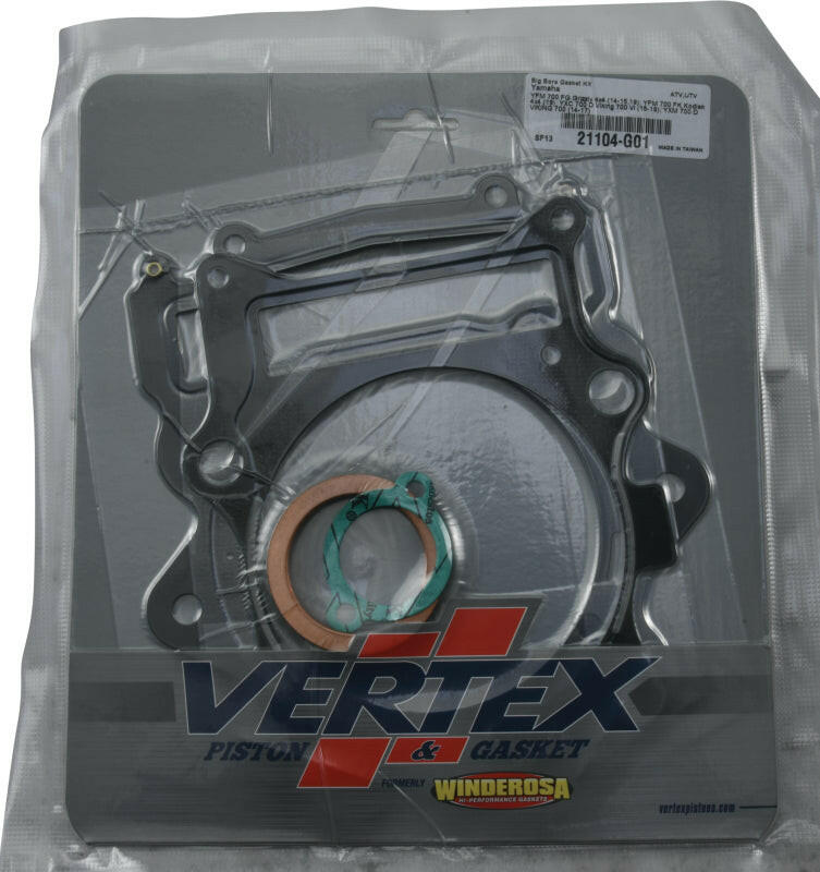 Cylinder Works 14-15 Yamaha YFM 700 D Grizzly 4x4 700cc +3mm Big Bore Top-End Gasket Kit 105mm Gasket Kits Cylinder Works
