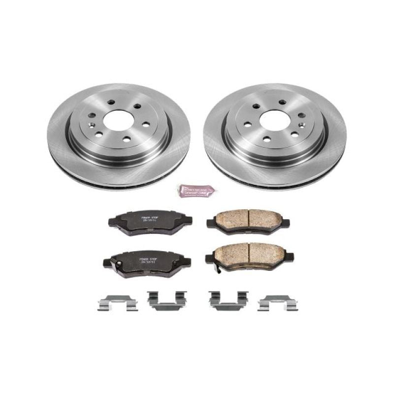 Power Stop 10-16 Cadillac SRX Rear Autospecialty Brake Kit Brake Kits - OE PowerStop