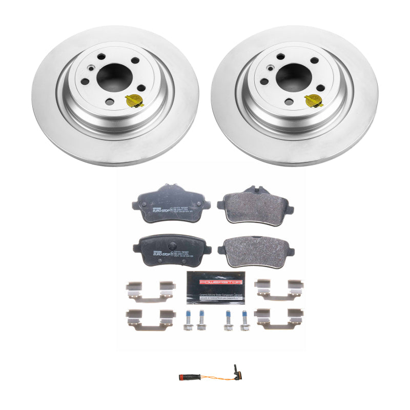 Power Stop 2016 Mercedes-Benz GLE300d Rear Euro-Stop Brake Kit Brake Kits - OE PowerStop