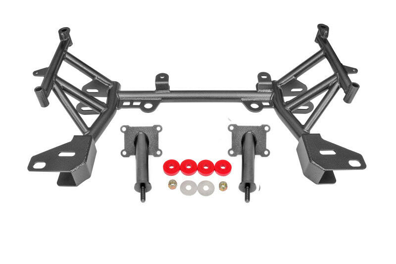 BMR 93-02 4th Gen F-Body K-member Low Mount Turbo LS1 Motor Mounts Standard Rack Mounts - Black Crossmembers BMR Suspension