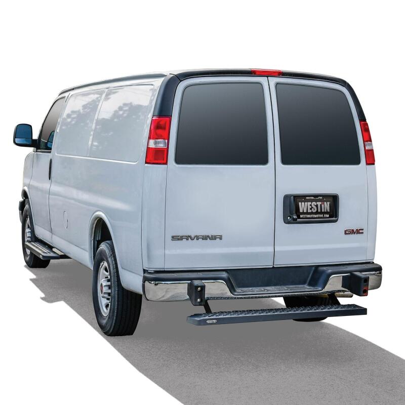 Westin Ford Transit Van 150/250/350 (Single 54in. Pass Door) Grate Steps Running Boards - Tex. Blk Running Boards Westin