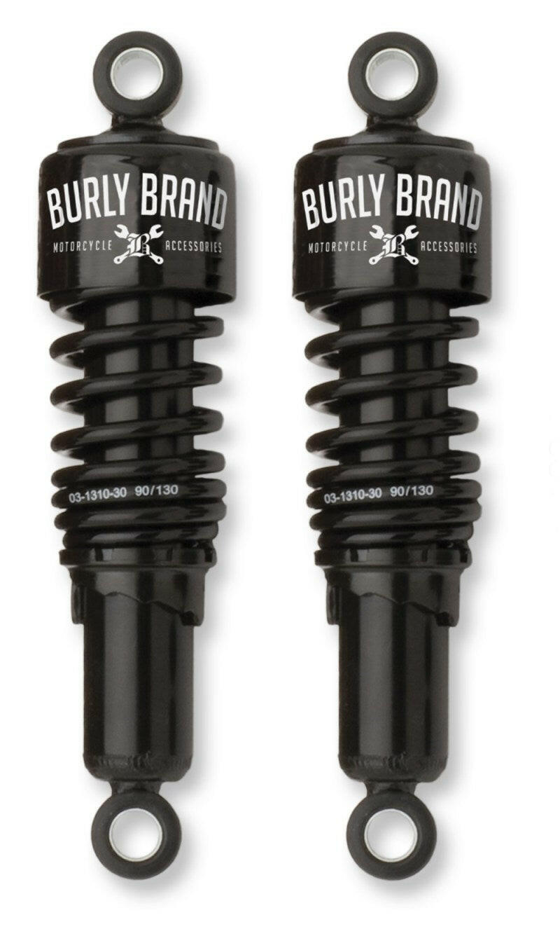 Burly Brand XL Shocks 10.5in - Black Shocks and Struts Burly Brand