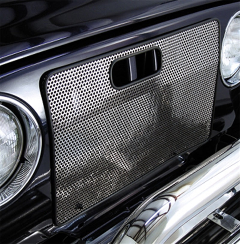Rugged Ridge 97-06 Jeep Wrangler Stainless Steel Radiator Bug Shield Wind Deflectors Rugged Ridge