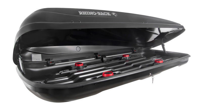 Rhino-Rack Zenith MasterFit Cargo Box - 400L - Brilliant Black Cargo Boxes & Bags Rhino-Rack
