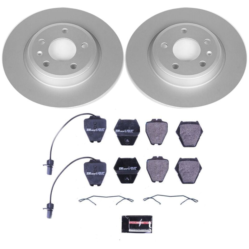Power Stop 09-16 Audi A4 Rear Euro-Stop Brake Kit Brake Kits - OE PowerStop